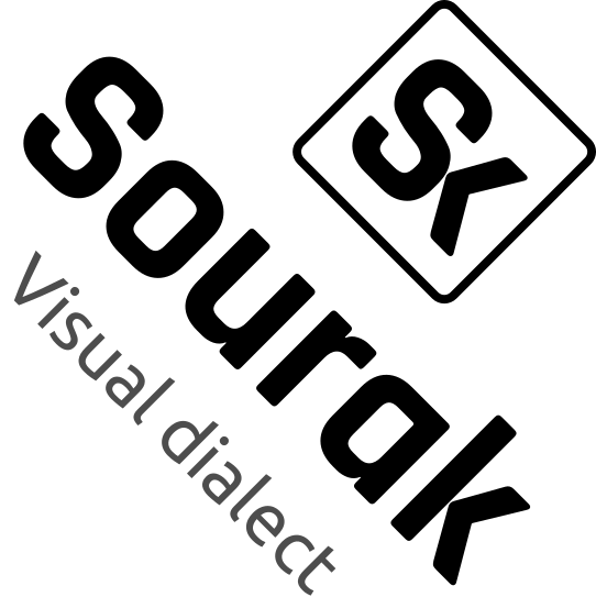 Logo Sourak inclinado